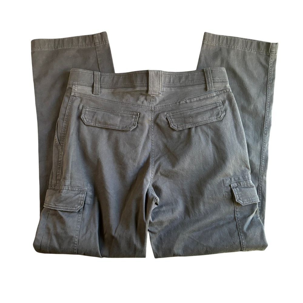 Roundtree & Yorke Women's Core Comfort Waistband Cargo Pants 36x34 Gray